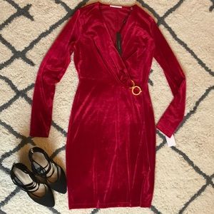 T Tahari velvet dress